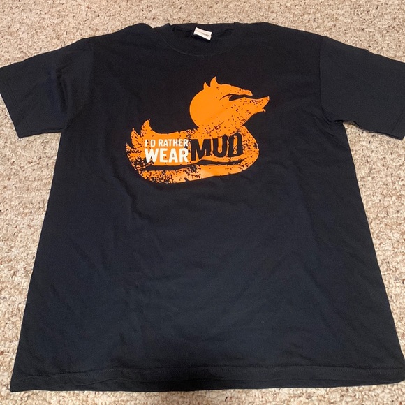 Fruit of the Loom Shirts New Muck Fest Navy Tshirt I Mucked It